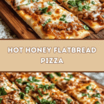 Hot Honey Flatbread Pizza 🍯🍕