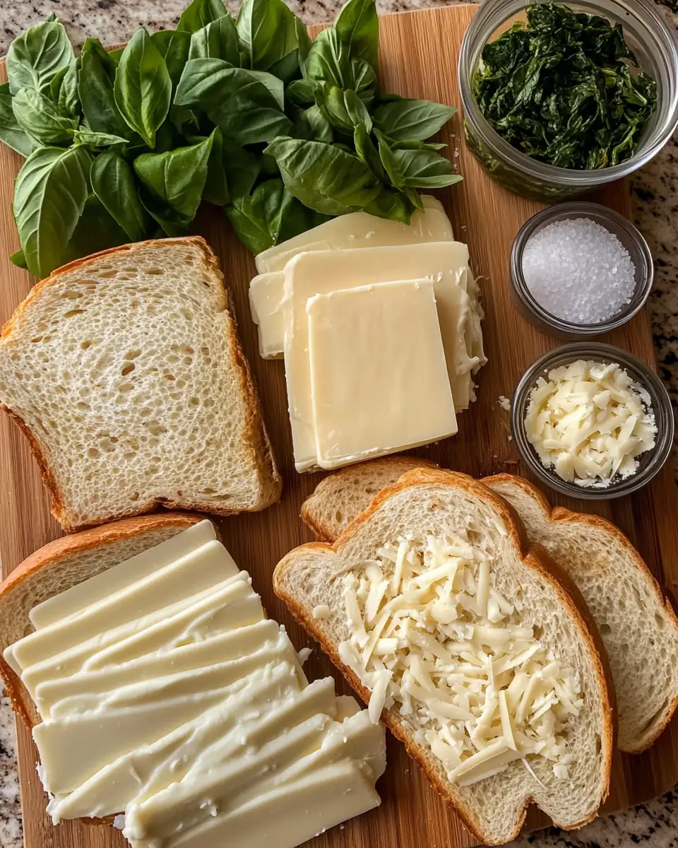 Ingredients for Melted Magic Italian Grilled Cheese Sandwiches You Need to Try
