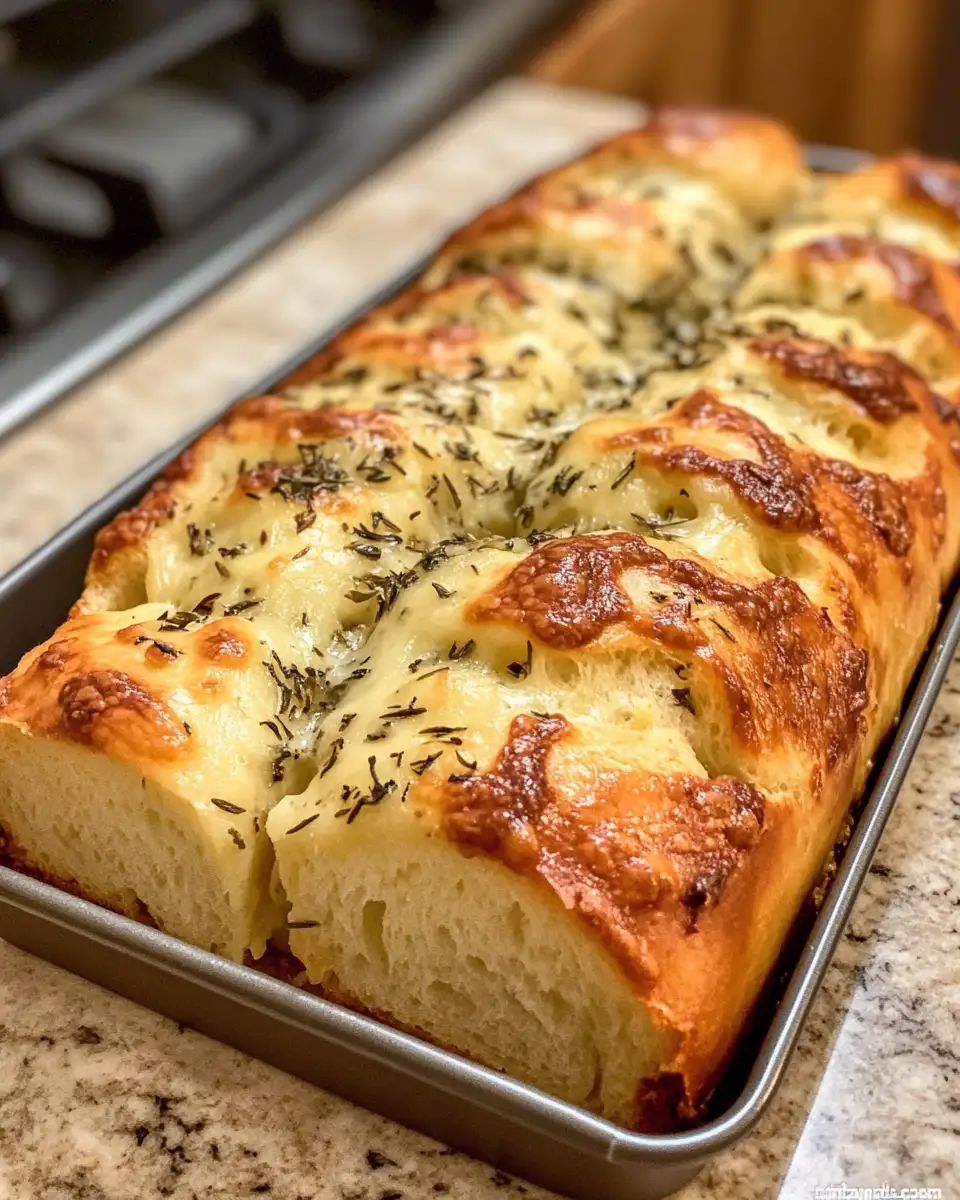 Final dish - Irresistible Italian Herb and Cheese Bread Recipe You Need to Try