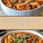 Italian Sausage Pasta Soup: Comfort in a Bowl 🍝🥣