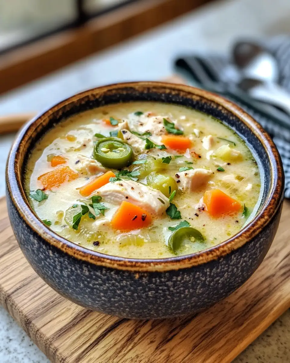 Final dish - Cozy Up with Spicy Jalapeño Popper Chicken Soup