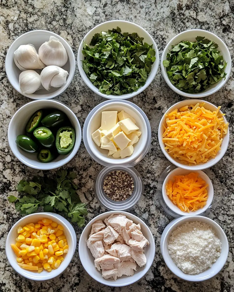 Ingredients for Cozy Up with Spicy Jalapeño Popper Chicken Soup