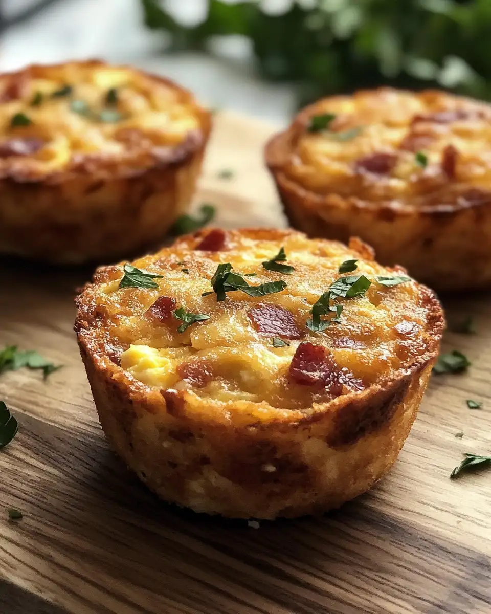 Irresistible Loaded Bacon and Egg Hash Brown Muffins You Need to Try - Featured Image