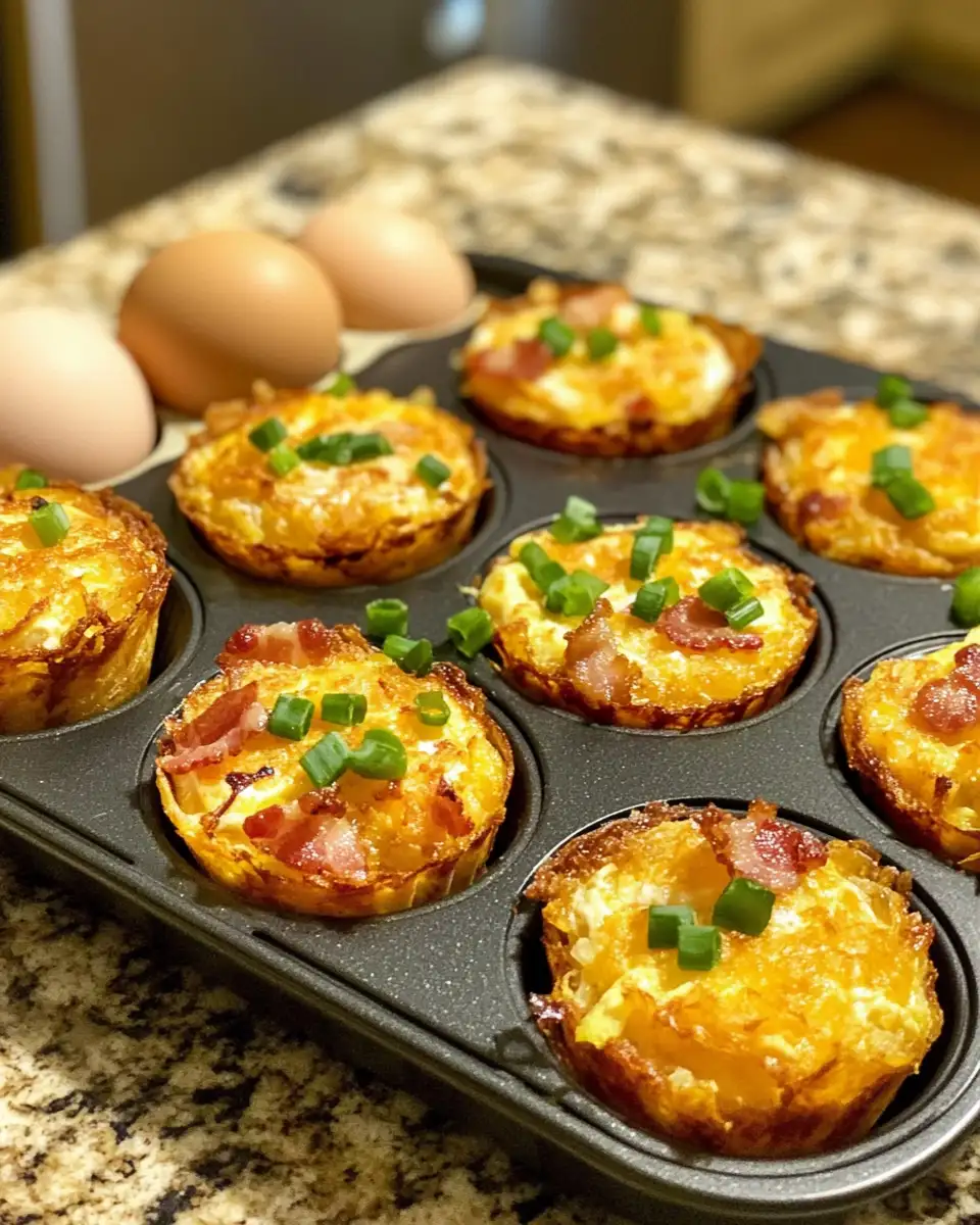 Ingredients for Irresistible Loaded Bacon and Egg Hash Brown Muffins You Need to Try