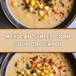 Mexican Street Corn Soup in a Crockpot 🌽🥣