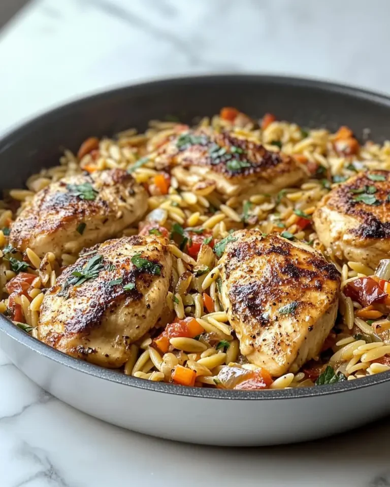 Monterey Chicken One Pan Orzo Recipe for a Quick and Flavorful Dinner - Featured Image