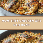 Monterey Chicken One Pan Orzo 🍗🍽️