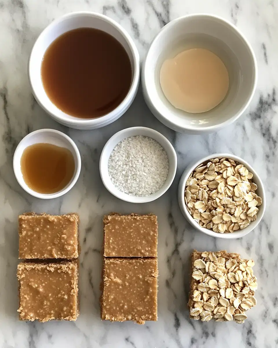 Ingredients for Irresistible No Bake Peanut Butter Bars You Can Make in Minutes