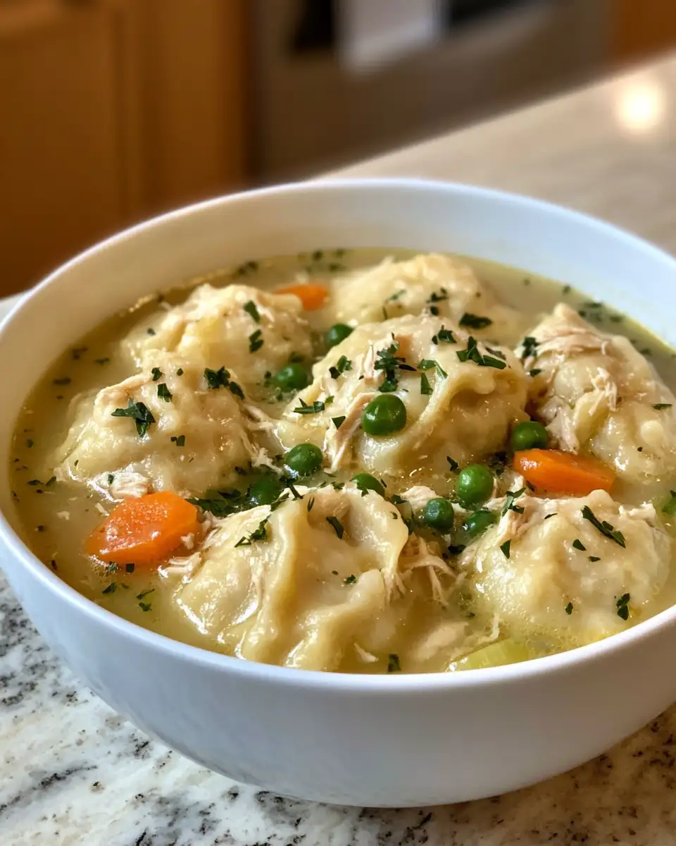 Final dish - Cozy Up with This Easy One Pot Chicken Dumpling Soup Recipe