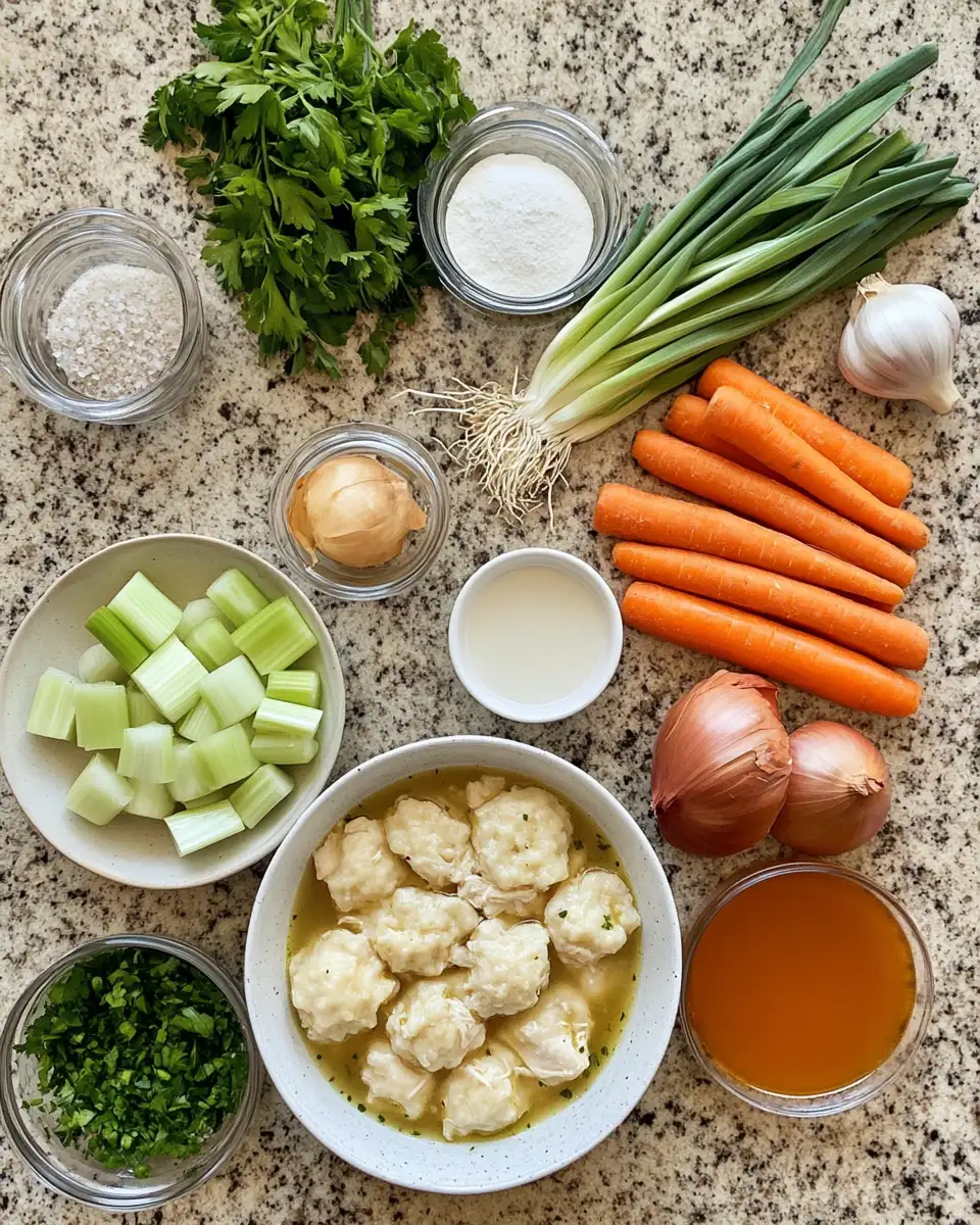 Ingredients for Cozy Up with This Easy One Pot Chicken Dumpling Soup Recipe
