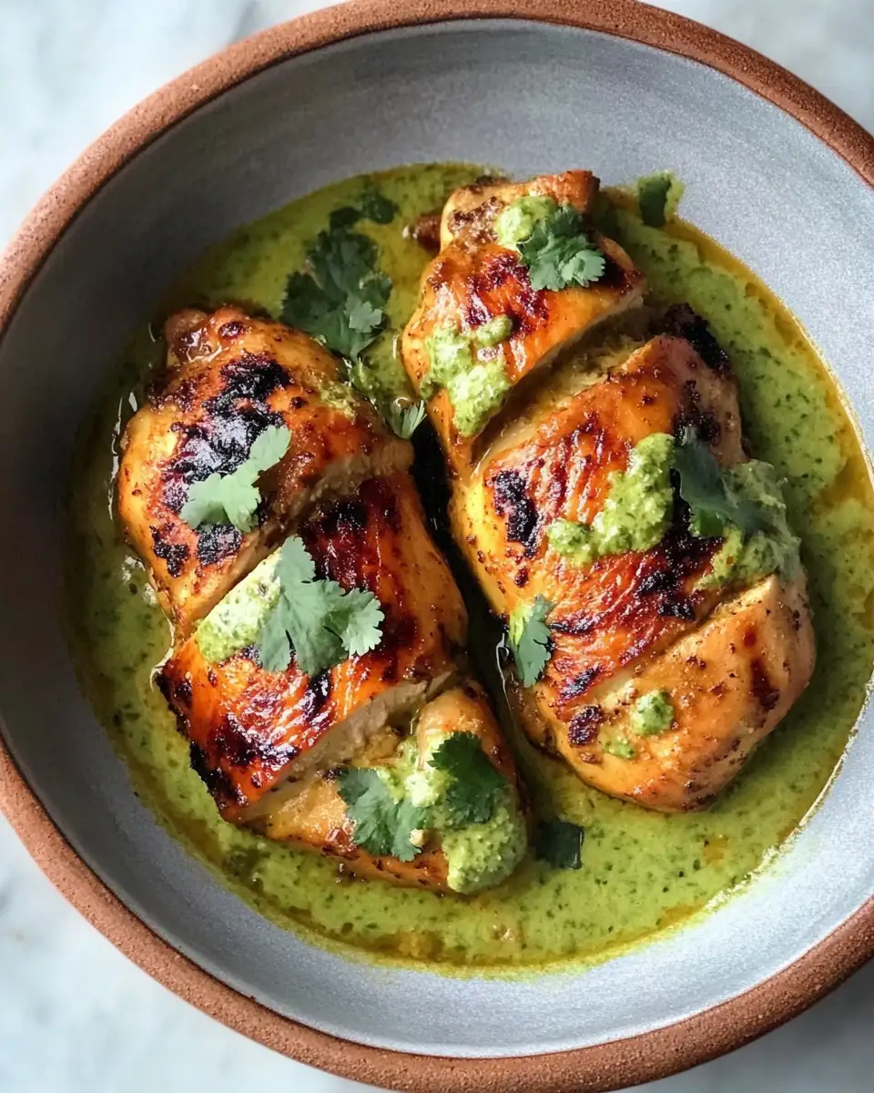 Final dish - Irresistible Peruvian Chicken with Creamy Green Sauce That Will Spice Up Your Dinner