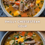 Philly Cheesesteak Soup: Comfort in a Bowl 🍲🧀