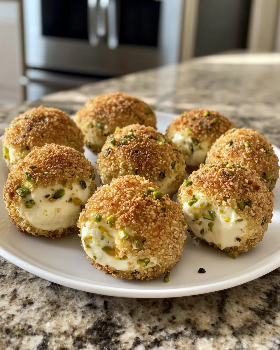 Final dish - Irresistible Pistachio-Crusted Brie Bites You Need to Try