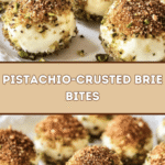 Pistachio-Crusted Brie Bites 🧀🌰