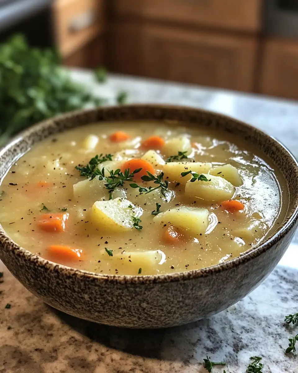 Final dish - Hearty and Delicious Polish Potato Soup Recipe to Warm Your Soul