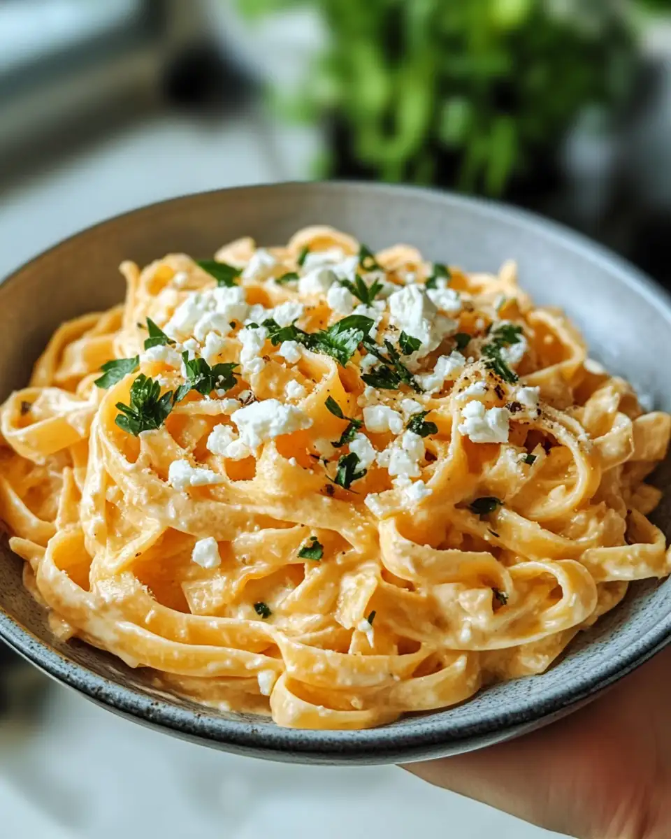 Creamy Pumpkin Pasta with Feta That Will Steal Your Taste Buds - Featured Image