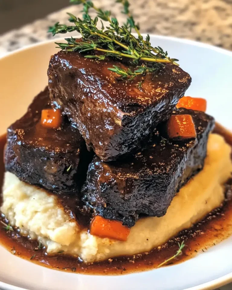 Melt-in-Your-Mouth Red Wine Braised Short Ribs Recipe - Featured Image