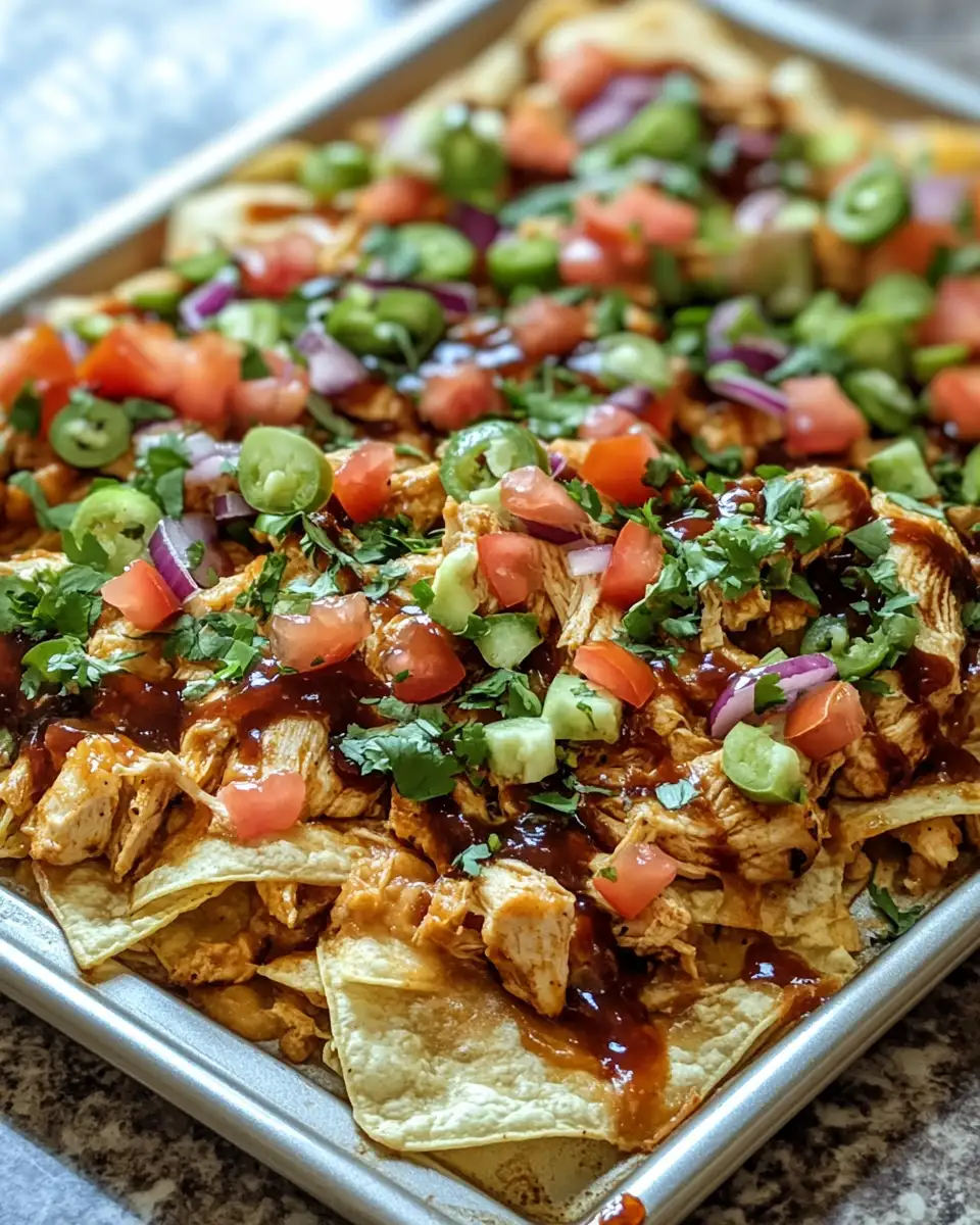 Ultimate Sheet Pan BBQ Chicken Nachos Recipe for Game Day Fun - Featured Image