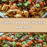 Sheet Pan BBQ Chicken Nachos 🍗🌶️