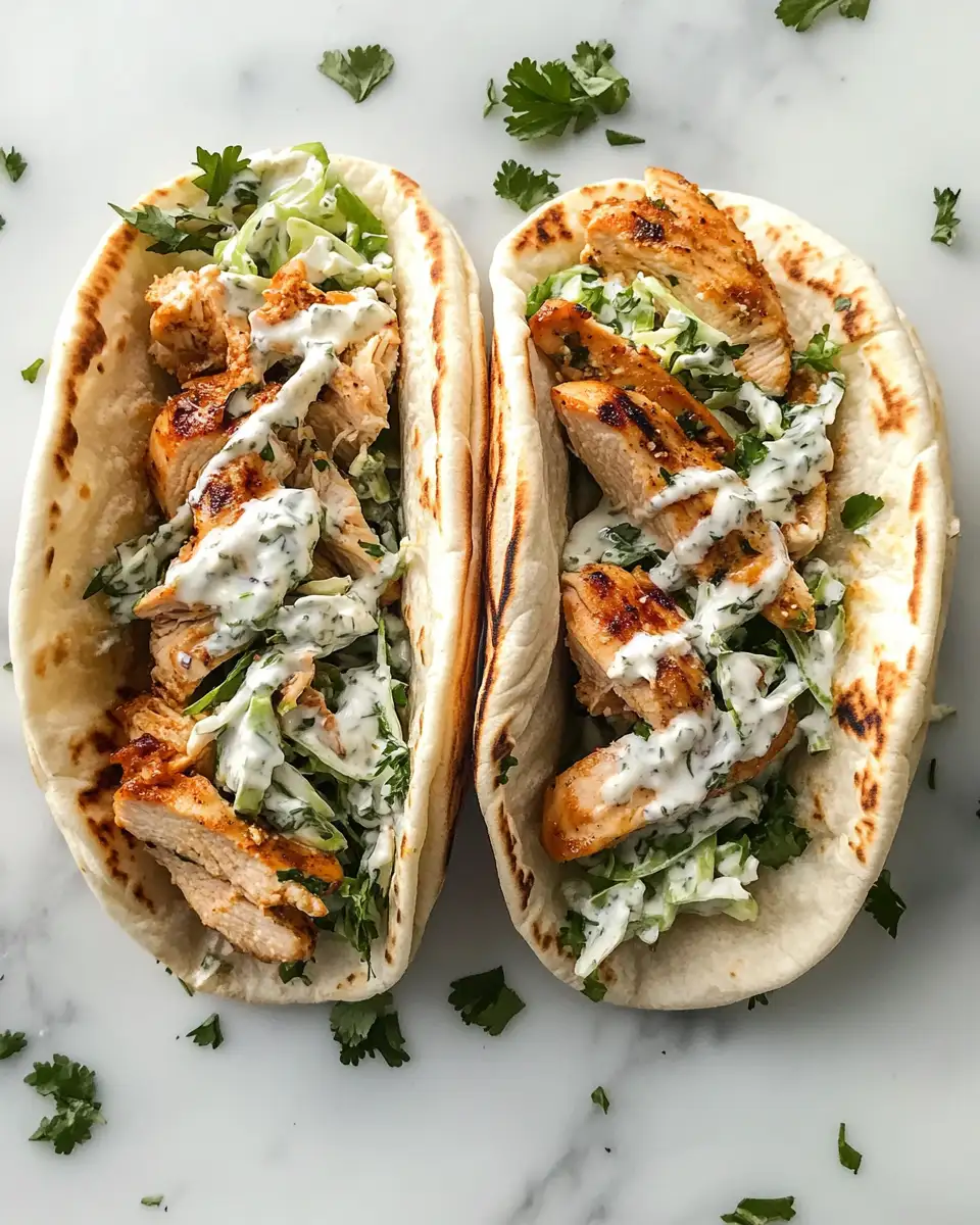 Easy Sheet Pan Chicken Pitas with Fresh Herb Ranch Slaw for a Flavor-Packed Meal - Featured Image
