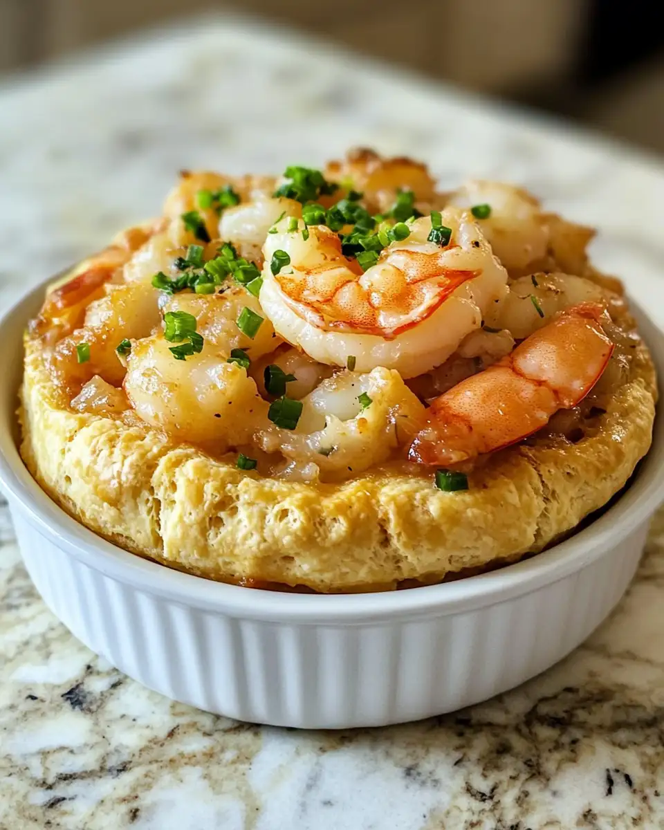 Final dish - Decadent Shrimp and Lobster Biscuit Pot Pie That Will Wow Your Taste Buds