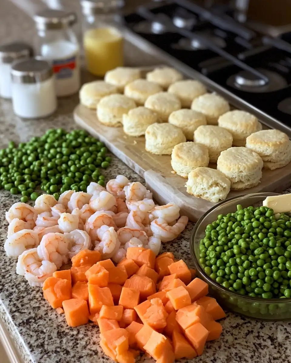 Ingredients for Decadent Shrimp and Lobster Biscuit Pot Pie That Will Wow Your Taste Buds
