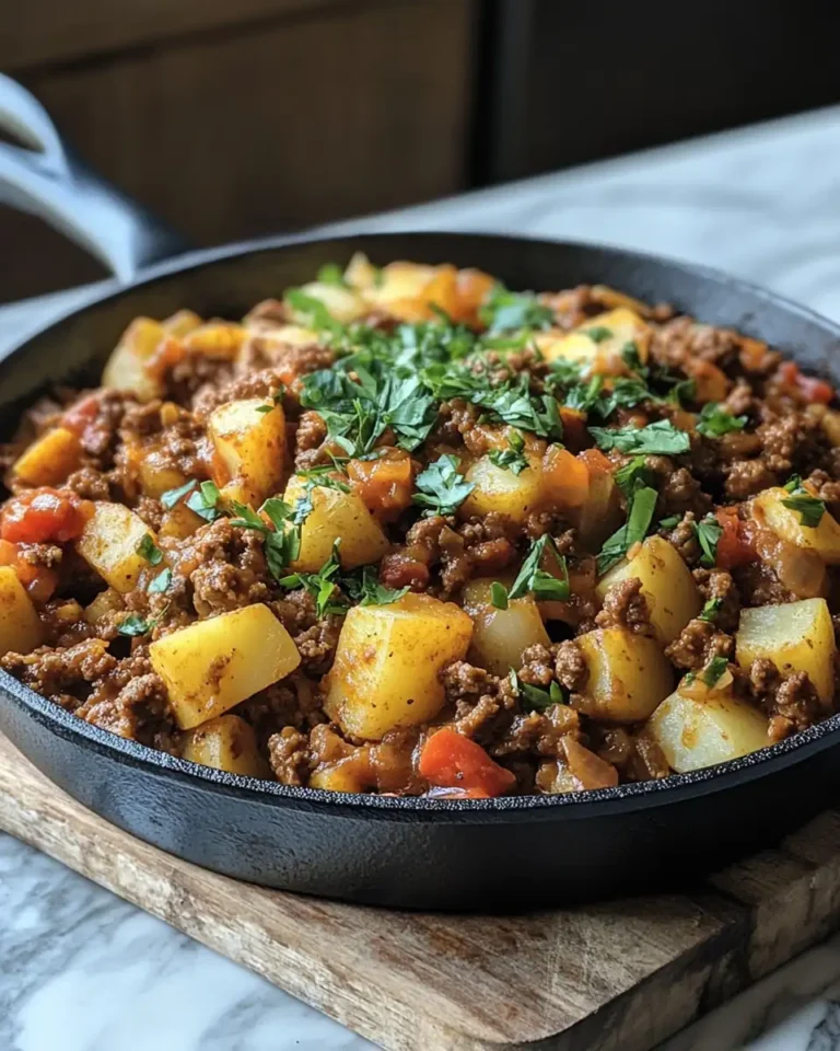 Ultimate Comfort Food Sloppy Joe Potato Skillet Recipe - Featured Image