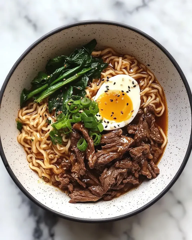 Ultimate Comfort Food Slow Cooker Beef Ramen Noodles Recipe - Featured Image