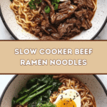 Savory Slow Cooker Beef Ramen 🍜🥩