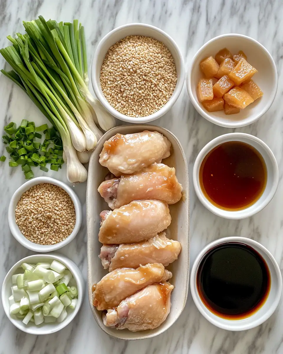 Ingredients for Ultimate Slow Cooker Honey Garlic Chicken Recipe for Tender Flavorful Meals