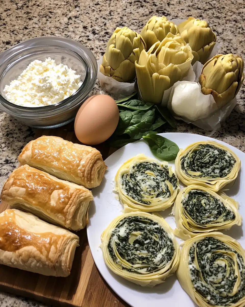 Ingredients for Irresistible Spinach Artichoke Swirls That Will Steal the Show