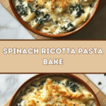 Creamy Spinach Ricotta Pasta Bake 🍝🌱