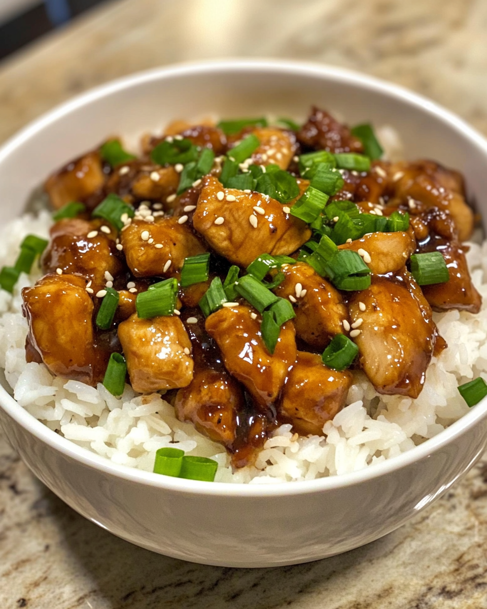 Final dish - Irresistible Sticky Chicken Rice Bowls You Need to Try Tonight