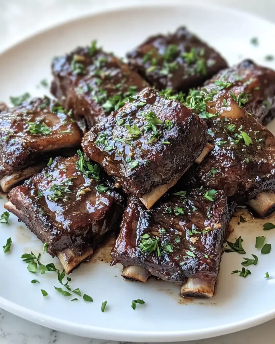 Final dish - Melt-in-Your-Mouth Tender Crockpot Beef Short Ribs Recipe