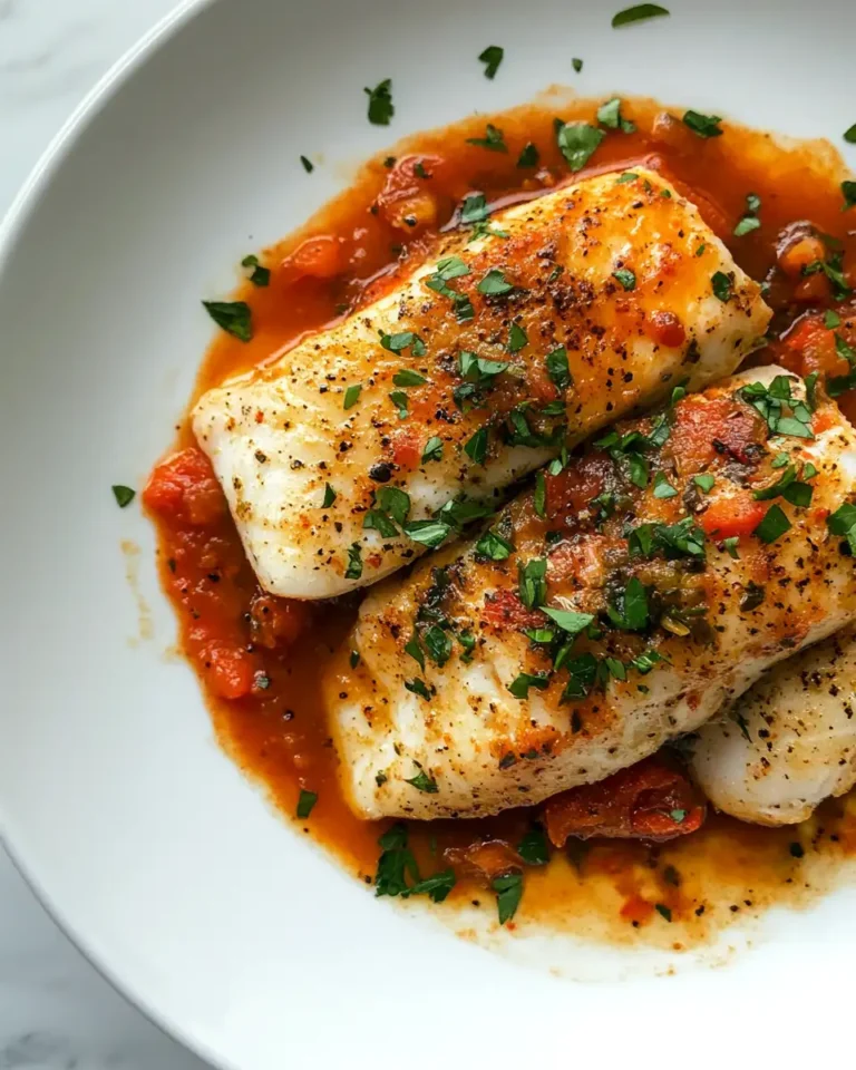 Tender Tilapia in Vibrant Roasted Pepper Sauce Recipe - Featured Image