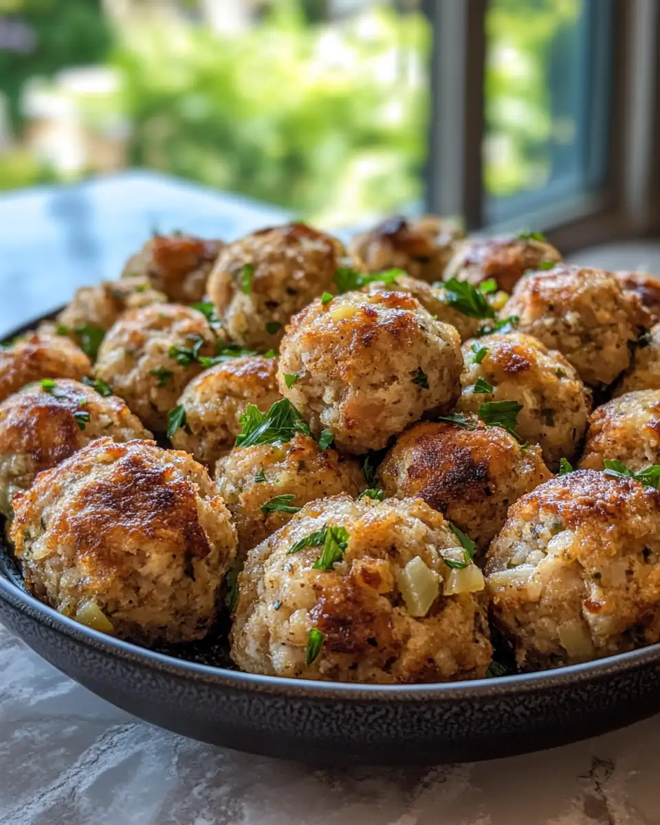Irresistible Turkey Stuffing Balls That Steal the Holiday Show - Featured Image