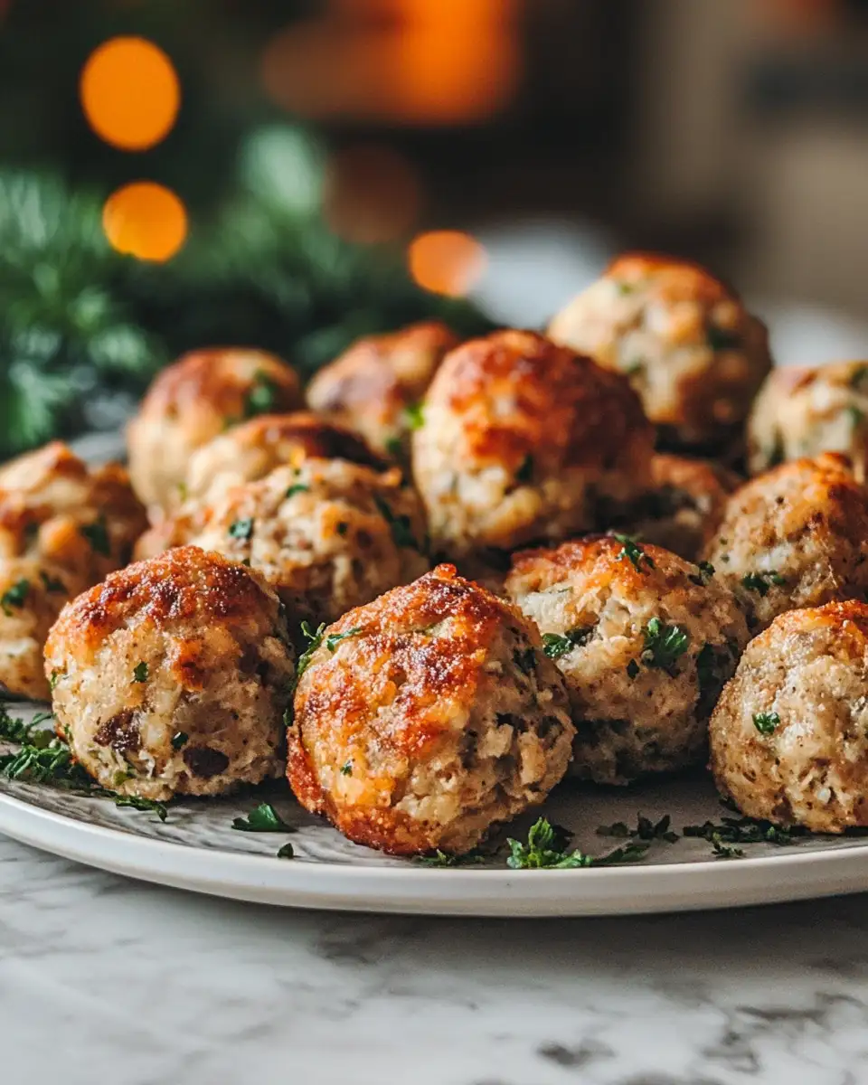 Final dish - Irresistible Turkey Stuffing Balls That Steal the Holiday Show