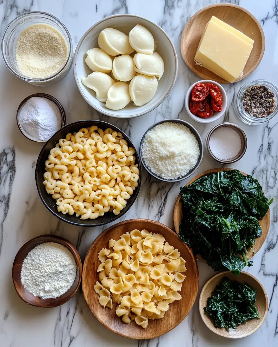 Ingredients for Creamy Tuscan Mac And Cheese Recipe That Will Steal Your Heart