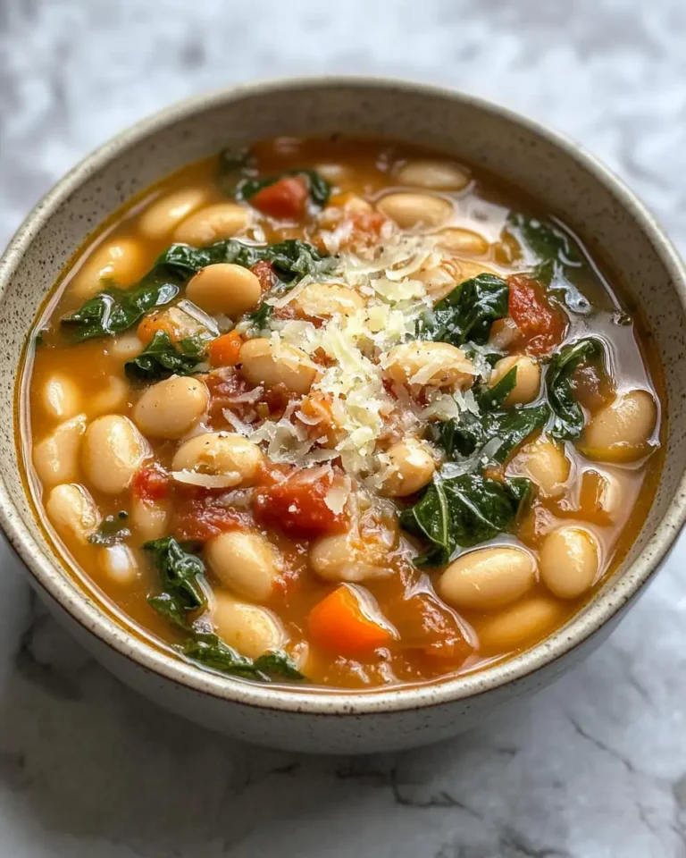 Hearty and Homestyle Tuscan White Bean Soup Recipe - Featured Image