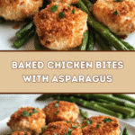 Crispy Baked Chicken Bites with Asparagus 🍗🥦