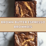Decadent Brown Butter Espresso Brownies ☕🍫
