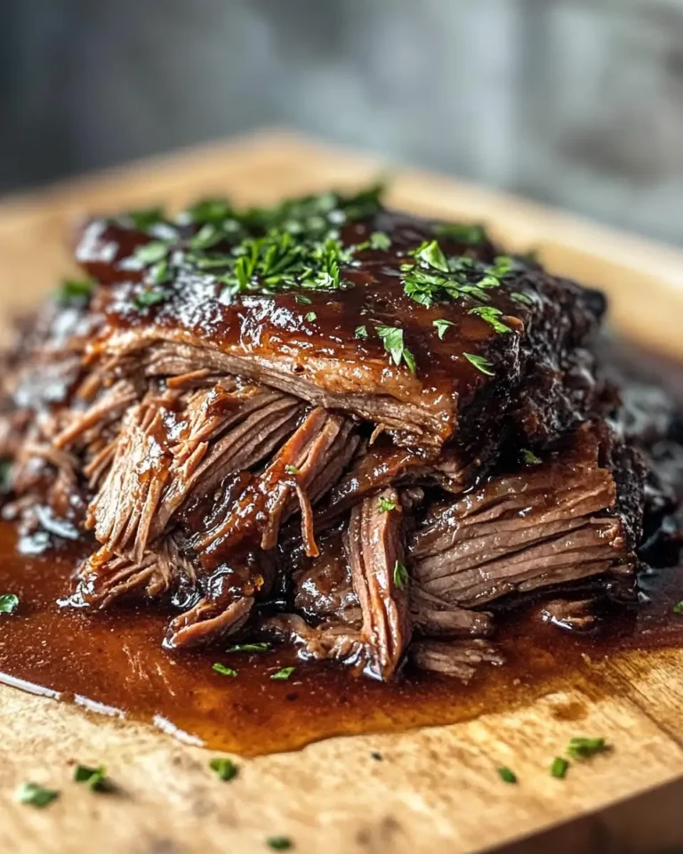 Irresistible Caramelized Pulled Beef Brisket Recipe That Will Melt Your Taste Buds - Featured Image