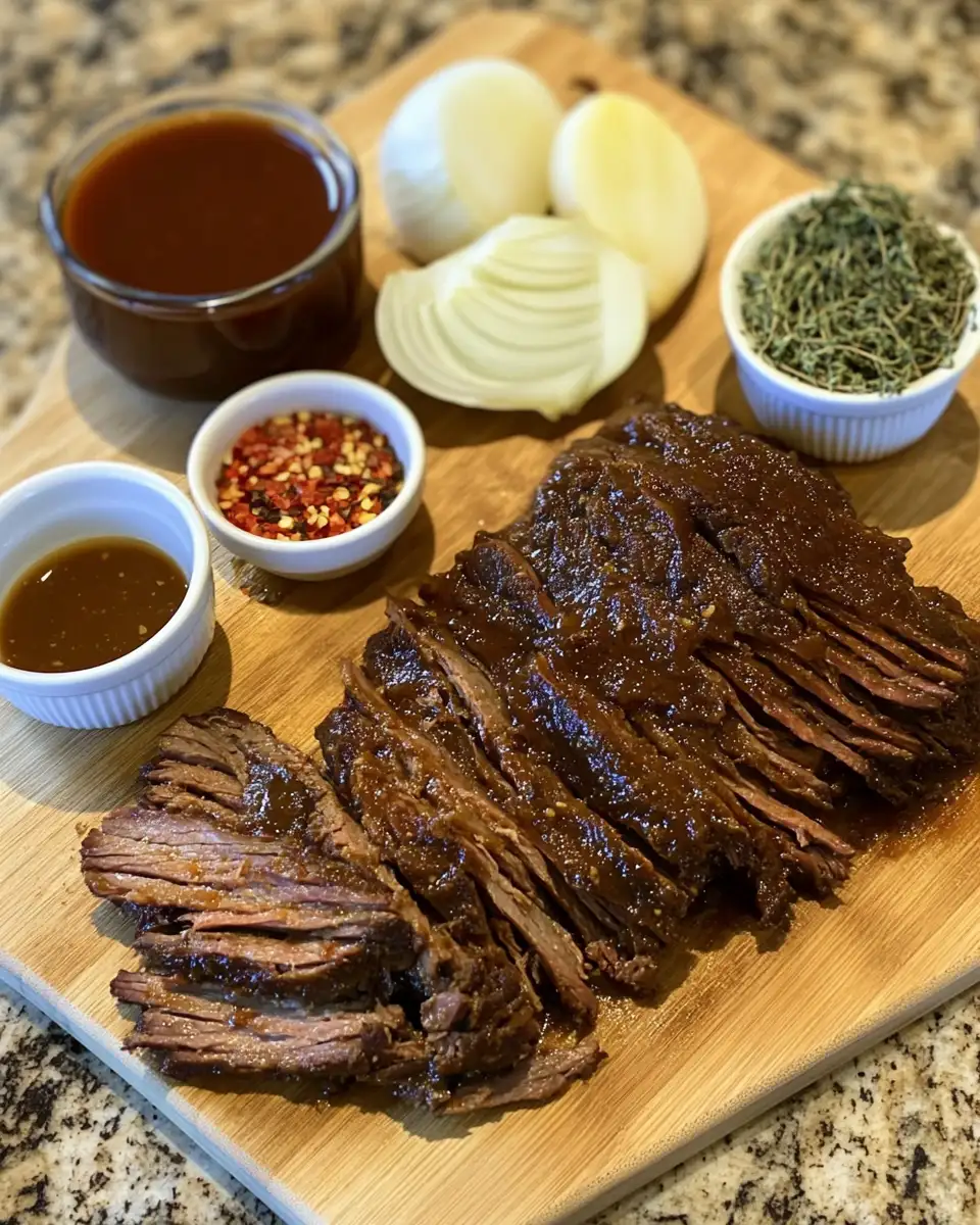 Ingredients for Irresistible Caramelized Pulled Beef Brisket Recipe That Will Melt Your Taste Buds