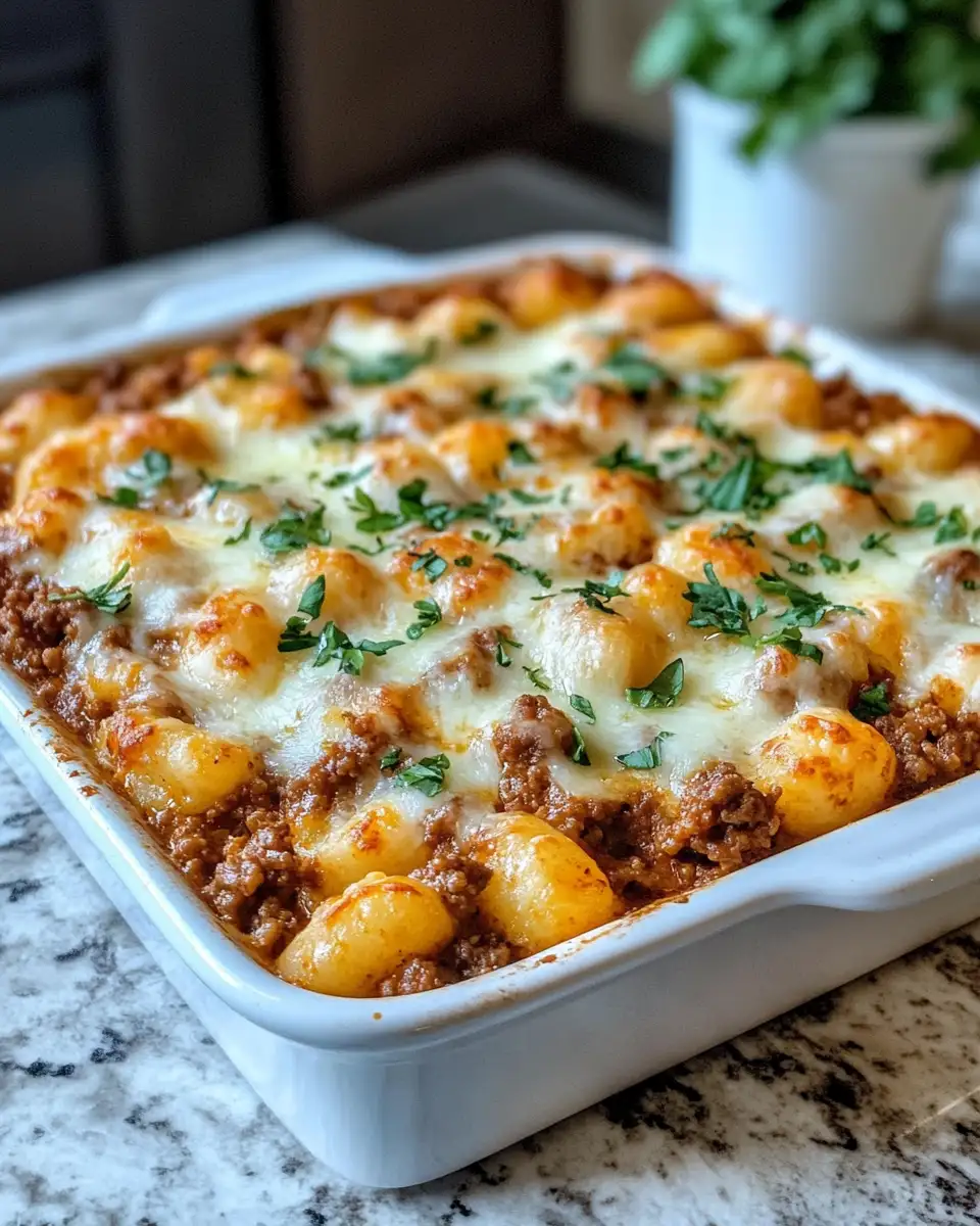 Ultimate Comfort Food Cheesy Bolognese Gnocchi Bake Recipe