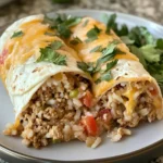 Mouthwatering Cheesy Ground Chicken and Rice Burritos You Need to Try - Featured Image