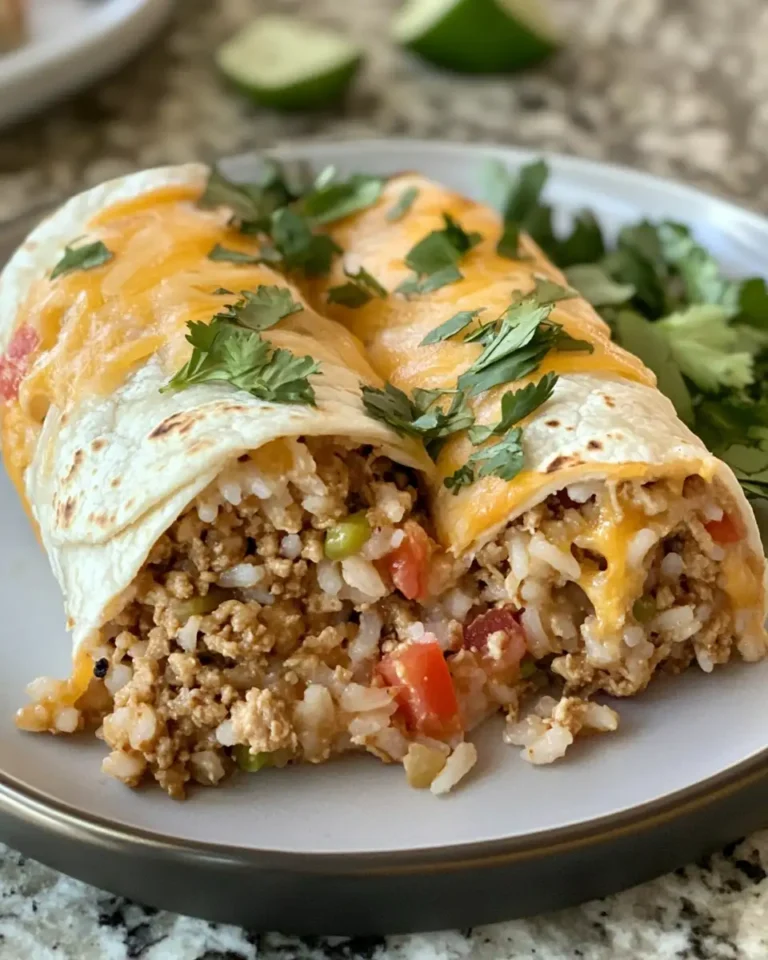 Mouthwatering Cheesy Ground Chicken and Rice Burritos You Need to Try - Featured Image