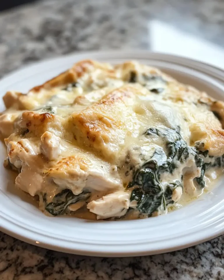 Creamy Chicken and Spinach Casserole with Cream Cheese Bliss - Featured Image