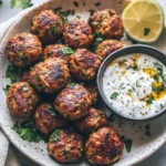 Irresistible Chicken Kofta with Creamy Garlic Yogurt Sauce Recipe - Featured Image