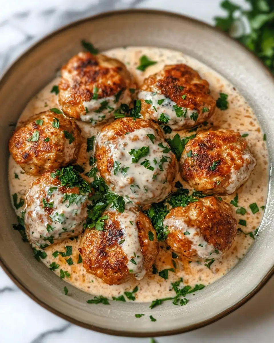 Final dish - Irresistible Chicken Kofta with Creamy Garlic Yogurt Sauce Recipe