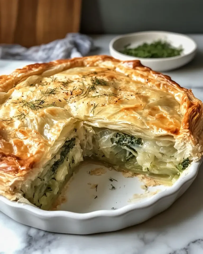 Crispy Cabbage Pie with Dill Cream Sauce The Ultimate Comfort Food Delight - Featured Image